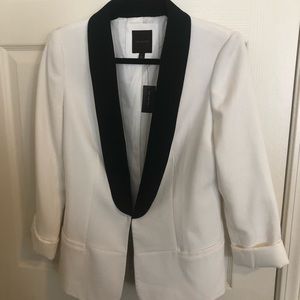 White and black blazer from the limited